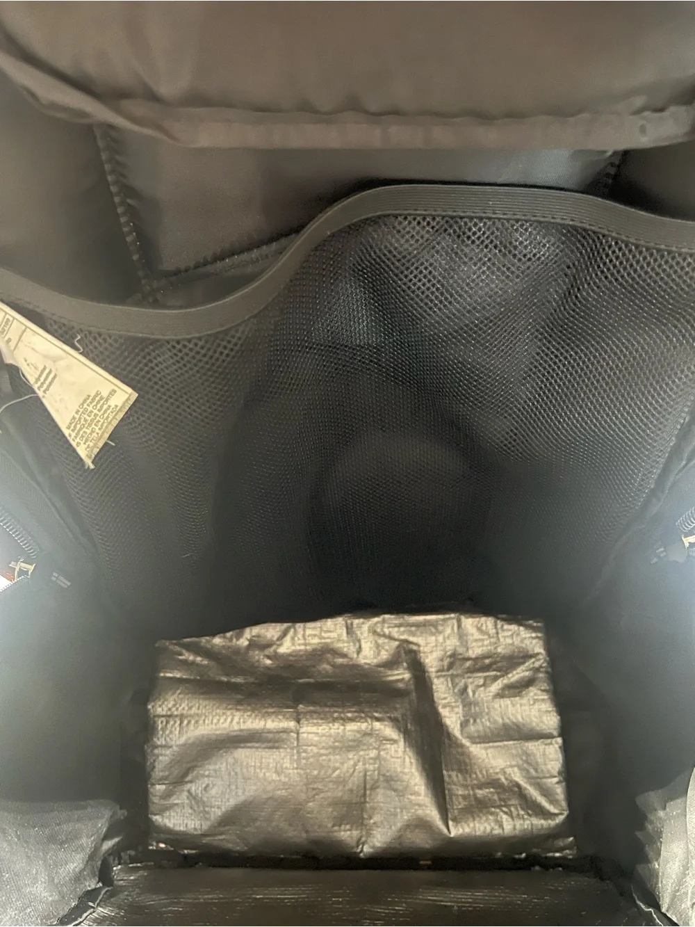 Quiksilver Large Black Backpack with Orange Accents